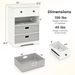 4-Drawer Dresser Modern Chest Storage Organizer With Open Shelves_maomaolike.com