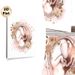 Fetus & Floral Themed Painting Poster, Soft Watercolor Style Delicate Fetus-in-Womb With Muted Roses Poster, Warm Gentle Artwork Ideal For Bedroom_maomaolike.com