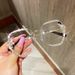 Unisex Fashion Round Diamond Studded Sunglasses Sun Protection Sunglasses Outdoor Rhinestone Glasses_maomaolike.com