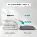Fabric Vacuum Storage Bags Space Saver, Reusable Compression Bag For Clothes, Quilt, Comforter, Duvet, Blanket, Wardrobe_maomaolike.com