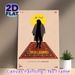 The Big Lebowski Painting Poster, Stylized Minimalist Silhouette & Ornate Rug Graphic Poster, Vintage Film-themed Wall Decor For Home Theater, Living_maomaolike.com