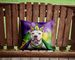 Pit Bull Terrier King Of Mardi Gras Throw Pillow Machine Washable, Indoor Outdoor Decorative Pillow For Couch, Bed Or Patio, 14Hx14W_maomaolike.com