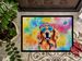 Golden Retriever Hippie Dawg Doormat Front Door Mat Indoor Outdoor Rugs For Entryway, Non Slip Washable Low Pile, 24H X 36W_maomaolike.com