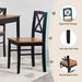 Eco-Friendly Solid Wood Dining Set - Sustainable Home & Restaurant Furniture With Black Metal Accents, Light Brown_maomaolike.com