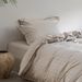 Wholesale INS Japanese Simple Linen Jacquard Pure Four-Piece Minimalist Style Dense Overlock Edge Full Washed Cotton 4-Piece Set_maomaolike.com