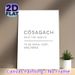 Scottish Gaelic "Còsagach" Definition Painting Poster, Minimalist Black & White Typography Poster, Warm Cozy Vibe Wall Decor Ideal For Bedroom, Living_maomaolike.com