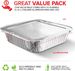Stock Your Home 8” Square Foil Pans with Lids。 Disposable Cake Pans - 8 Inch Square Pans - Disposable & Recyclable Pans with Lids_maomaolike.com