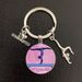 Creative I Love Gymnastics Time Glass Keychain Pendant Metal Key Ring for Men and Women_maomaolike.com
