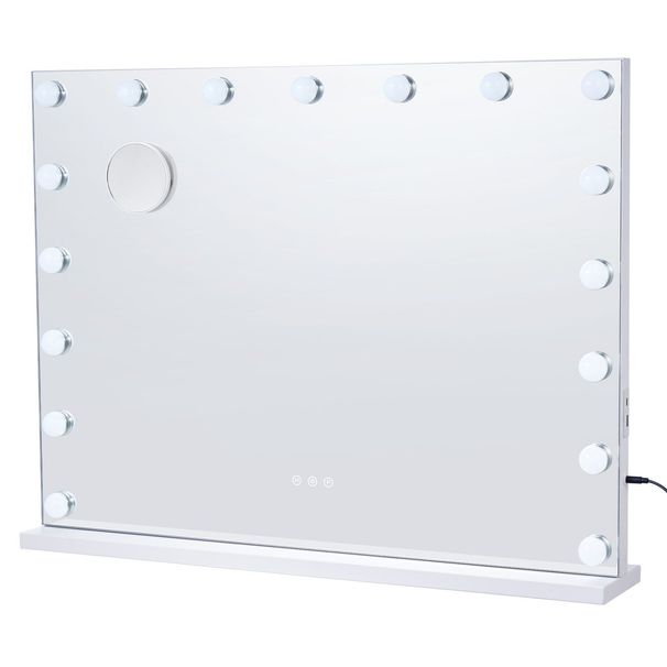 VEVOR Hollywood Vanity Mirror With Lights W/ USB Type C Desktop Wallmount 23.6in_maomaolike.com