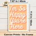 Warm Welcome Quote Painting Poster, Soft Peach-toned Retro Typographic Poster, Uplifting Heartfelt Message, Ideal For Living Room, Entryway And Cozy_maomaolike.com
