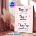 Grammar (There/Their/They're) Painting Poster, Pastel-colored Educational English Word Guide Poster, Helps Master Commonly Confused Terms Suitable For_maomaolike.com