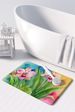 Orchids In Watercolor Memory Foam Kitchen Mat Machine Washable Anti-Fatigue Mat Cushion Comfort Bath Mat Or Kitchen Rug_maomaolike.com