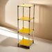 Korean Yellow 4-Tier Heavy Duty Stainless Steel Storage Shelving Unit, 100lbs/shelf (49"H X 14.9"W X 13.7"D) For Indoor/Outdoor Organization , Modular Rack, Extremely Durabl_maomaolike.com