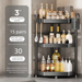 Gun Gray Spice Triangle Stove Countertop Chopstick Holder Storage Kitchen Corner Fan-Shaped Rack_maomaolike.com