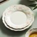 Hand-Painted Small Flower Ritual Sense Tableware French Pastoral Ins Style High-End Plate Lace Ceramic Household Rice_maomaolike.com
