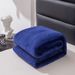 Wholesale Cross-Border Solid Color Plain French Terry Flannel Coral Fleece Yoga Blanket_maomaolike.com