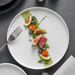 Ceramic Japanese Style Dish Creative White Salad Light Luxury Stone Pattern Western Steak Tableware Plate Restaurant_maomaolike.com