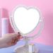 European Retro Desktop Double-Sided Makeup Dormitory Rotating Princess Large Detachable Vanity Mirror_maomaolike.com