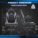 Ergonomic Office Computer Home Gaming Desk Chair Adjustable PU Leather Racing Chair Flip-up Armrest For Christmas Furniture_maomaolike.com
