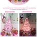 5FT Christmas Tree with Pink Lights and Decorations_maomaolike.com