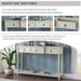 Console Table Sofa Table With Drawers For Entryway With Projecting Drawers And Long Shelf_maomaolike.com