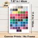 Dark Winter Classic Color Palette Painting Poster, Vibrant Categorized Color Swatch With Hex Codes Poster, Practical Color Reference For Studio, Home_maomaolike.com