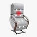 Power Lift Recliner Chair For Elderly, Recliner Chair With Massage & Heat, Electric Leather Lift Recliner Chair For Living Room With Side Pocket, Gray_maomaolike.com