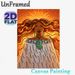 Indigenous Polynesian Themed Painting Poster, Vibrant Warm-toned Stylized Ethnic Female Figure Poster, Unique Cultural Art Piece Ideal For Living_maomaolike.com
