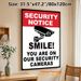 Security Notice Painting Poster, Bold Black-and-White Security Camera Graphic Poster, Clear Monitoring Warning Reminder, Suitable For Shops, Offices_maomaolike.com