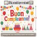 Italian Happy Birthday Banner - 2D Flat Polyester Backdrop, Wall Hanging Photo Props, Birthday Party Supplies_maomaolike.com