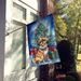 Tibetan Spaniel Christmas Reindeer House Flag Large Porch Sleeve Pole Decorative Outside Yard Banner Artwork Wall Hanging, Polyester, House Size, Multicolor_maomaolike.com