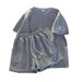 Women's Clothing short sleeves casual sports summer loose two piece suit fashion_maomaolike.com
