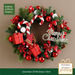 Jinghua 30cm Red Vine Hoop Christmas Decorations Window Wreath Door Wall Hanging_maomaolike.com