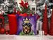 Rottweiler King Of Mardi Gras Throw Pillow Machine Washable, Indoor Outdoor Decorative Pillow For Couch, Bed Or Patio, 18Hx18W_maomaolike.com