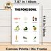 Poke Bowl Recipe Painting Poster, Minimalist Cartoon-style Ingredient Guide Poster, Useful Cooking Reference Ideal For Kitchen Decor_maomaolike.com