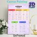 Italian Verb "Volere" Conjugation Painting Poster, Colorful Structured Table Poster, Clear Verb Form Guide For Italian Language Study, Suitable For_maomaolike.com
