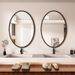 Vintage Style Oval For Home Use, Wall-Mounted, No Drilling, Self-Adhesive Bathroom Makeup Mirror_maomaolike.com