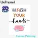 Hand Washing Reminder Painting Poster, Pastel Typographic & Soap Graphic Poster, Gentle Hygiene Reminder Suitable For Bathroom_maomaolike.com