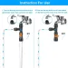 3-Way Faucet Type Fish Tank Cleaning Splitter Watering Connector Faucet Water Changer Water Changer Pump Plastic Cleaning Tool_maomaolike.com