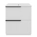 CREASION 30" White Freestanding Bathroom Vanity With Ceramic Sink, Full-Extension Soft Close Drawers, Fluted Design_maomaolike.com