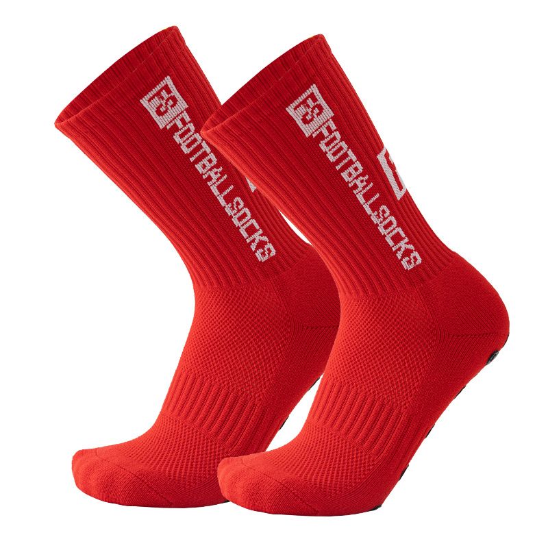 Football socks, professional training and competition, thickened towel bottom, mid tube dispensing anti slip men's and women's sports socks_maomaolike.com