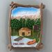 Nordic Finland Lakeside Cottage Scenery Fridge Magnet Travel Souvenir Creative Resin Painted Decoration Gift_maomaolike.com