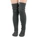 Unisex Over the knee pile socks thick wool floor socks for women's foot warmers knitted long over the knee socks_maomaolike.com
