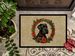 Giant Schnauzer Christmas Flowers Doormat Front Door Mat Indoor Outdoor Rugs For Entryway, Non Slip Washable Low Pile, 24H X 36W_maomaolike.com