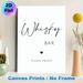 Whisky Bar Themed Painting Poster, Minimalist Black & White Typographic Poster, Elegant Decor Ideal For Home Bar, Lounge And Entertainment Area_maomaolike.com