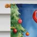 Goldendoodle Christmas Reindeer House Flag Large Porch Sleeve Pole Decorative Outside Yard Banner Artwork Wall Hanging, Polyester, House Size, Multicolor_maomaolike.com