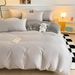 Factory Wholesale Washed Silk Four-Piece Solid Color Bed Sheet Single Duvet Cover Three-Piece Set Summer Simple_maomaolike.com