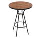 28 Inches Outdoor Bar Table With Wood-Like Tabletop For Backyard Garden_maomaolike.com