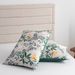 Home Furniture Retro Floral Brushed Print Quilt Set Three Piece_maomaolike.com