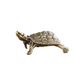 Vintage Pure Brass Longevity Desktop Ornament Lucky Turtle Sculpture Craft Tea Pet Decoration Old Bronze Artifact_maomaolike.com